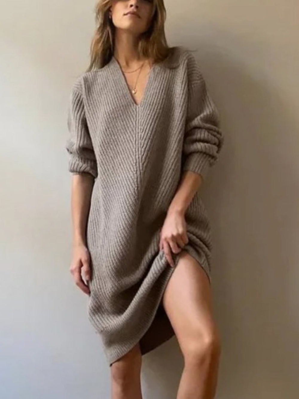 Aritzia Wilfred Seville Wool Dress